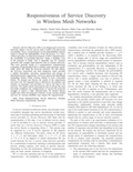 Responsiveness of Service Discovery in Wireless Mesh Networks