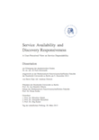 Service Availability and Discovery Responsiveness – A User-Perceived View on Service Dependability